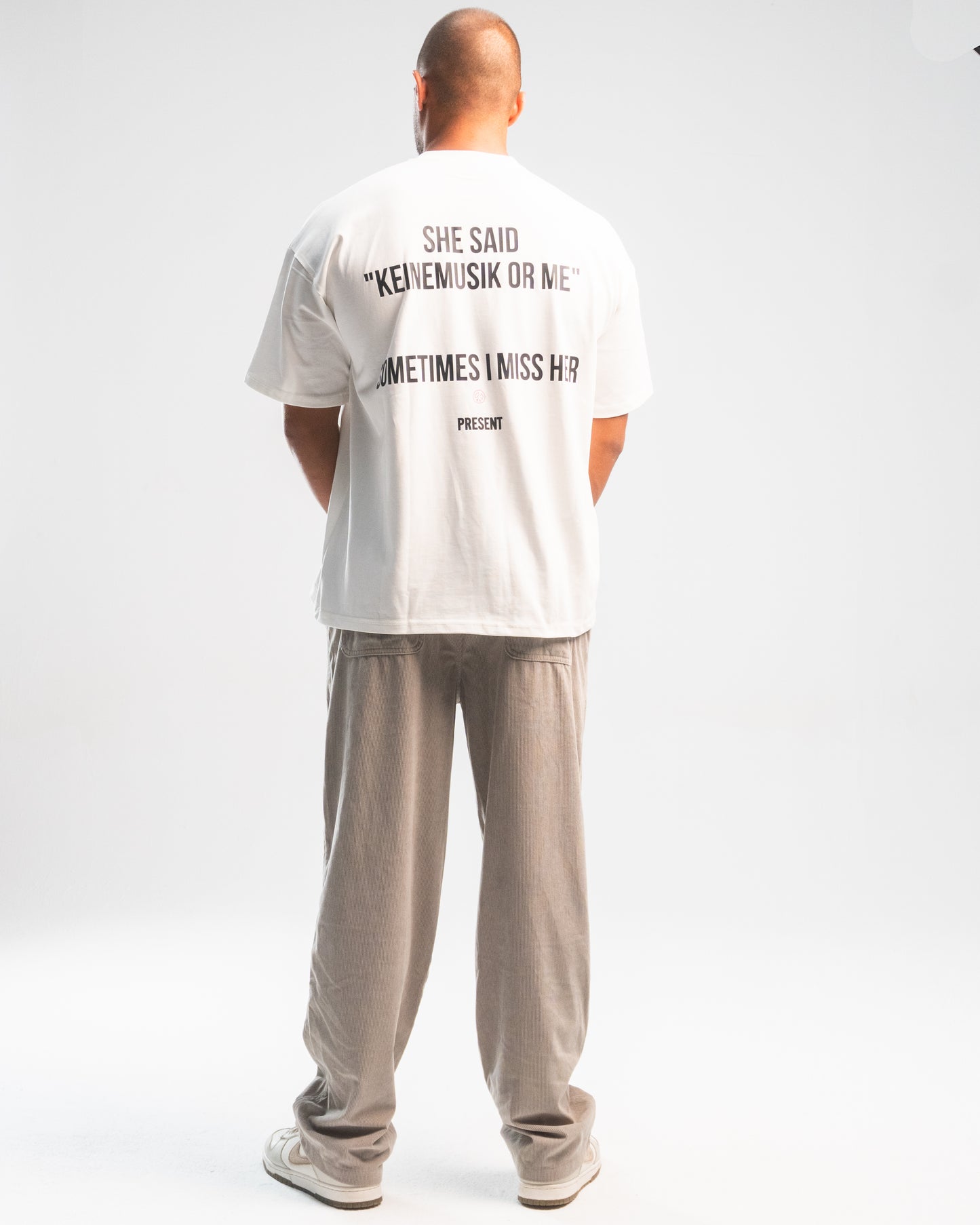 KM or me t-shirt white signed shirt by Adam port