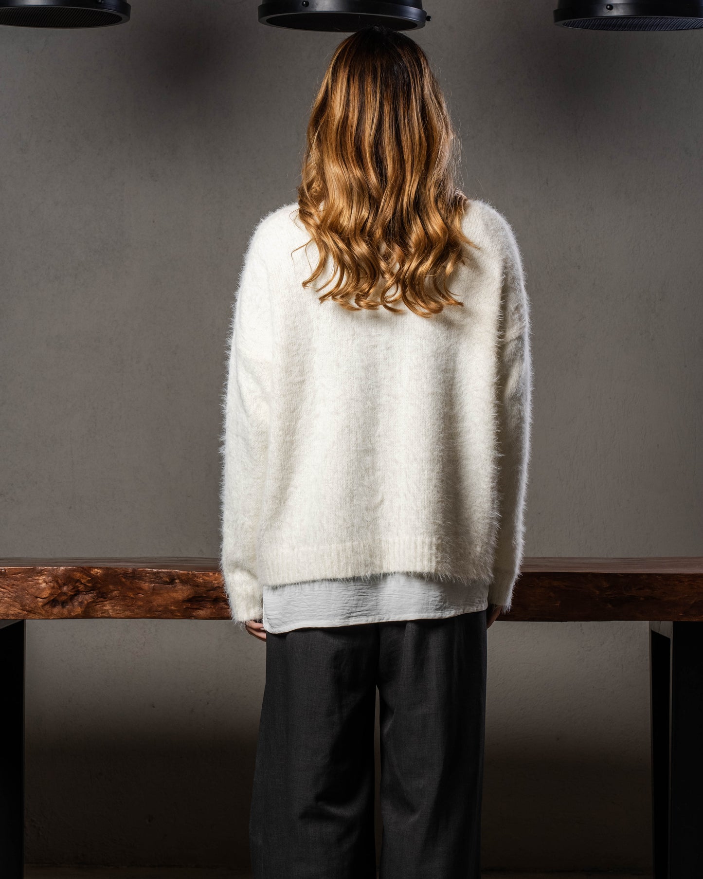 White Mohair Sweater