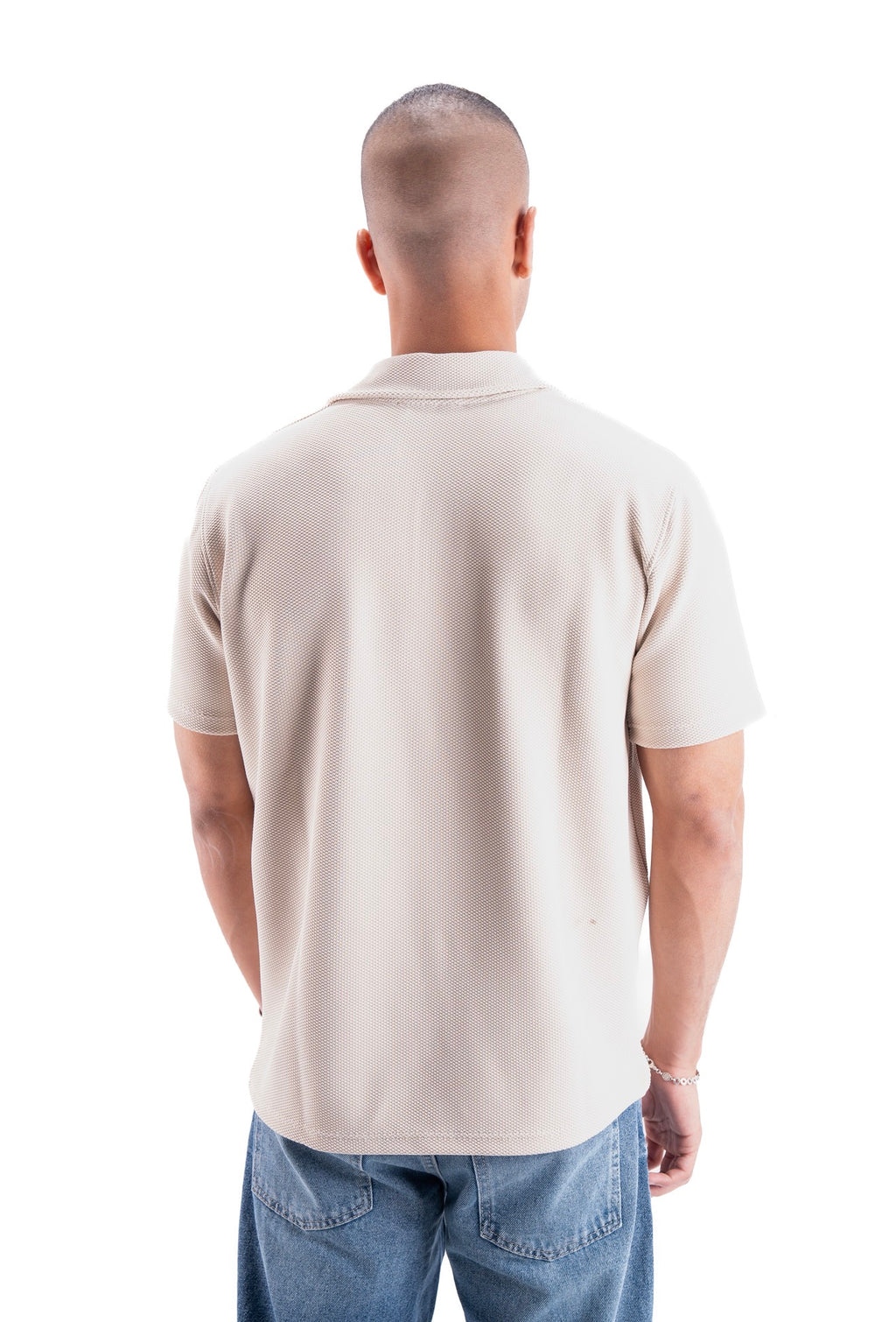 Creamy Essential Textured Polo