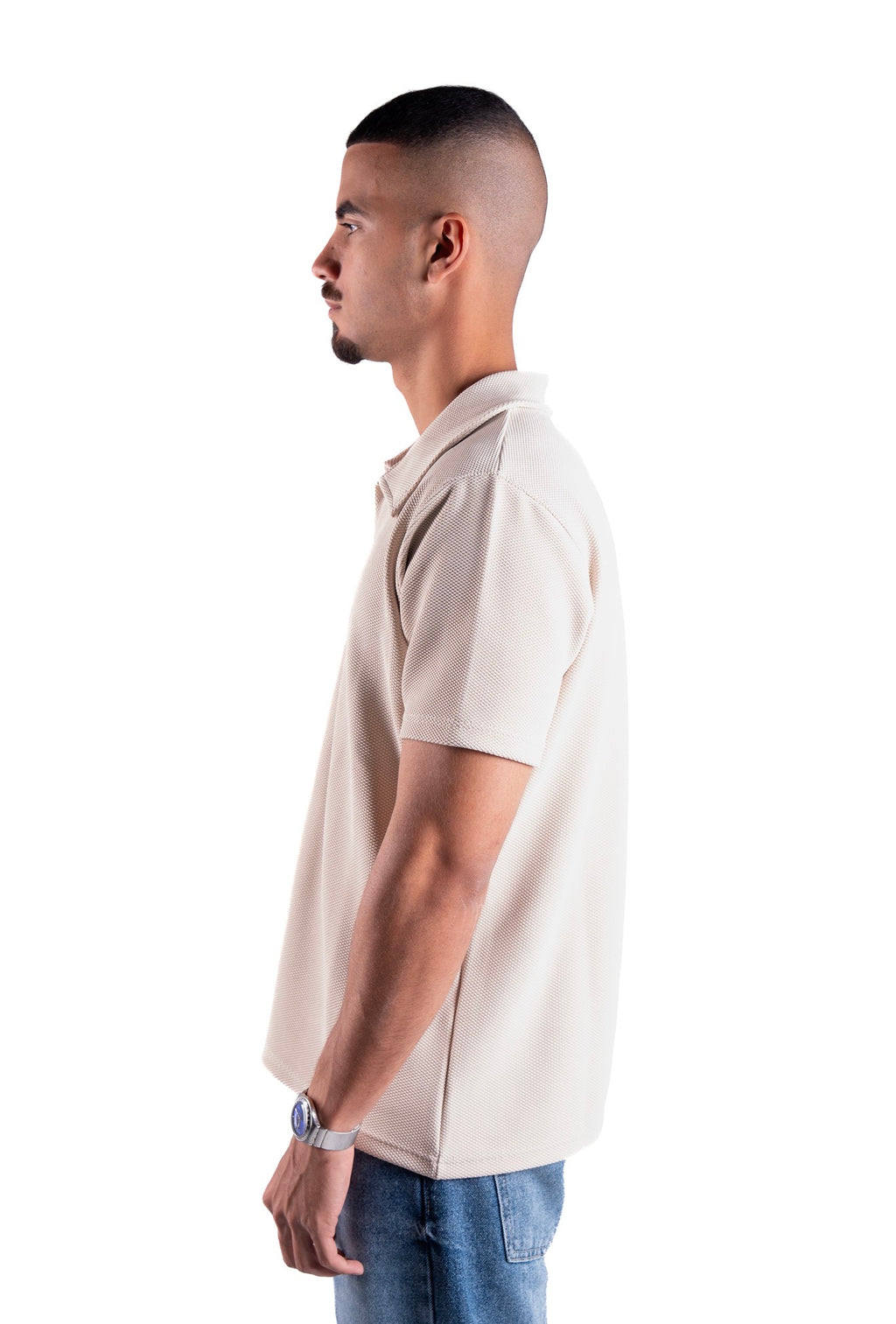 Creamy Essential Textured Polo