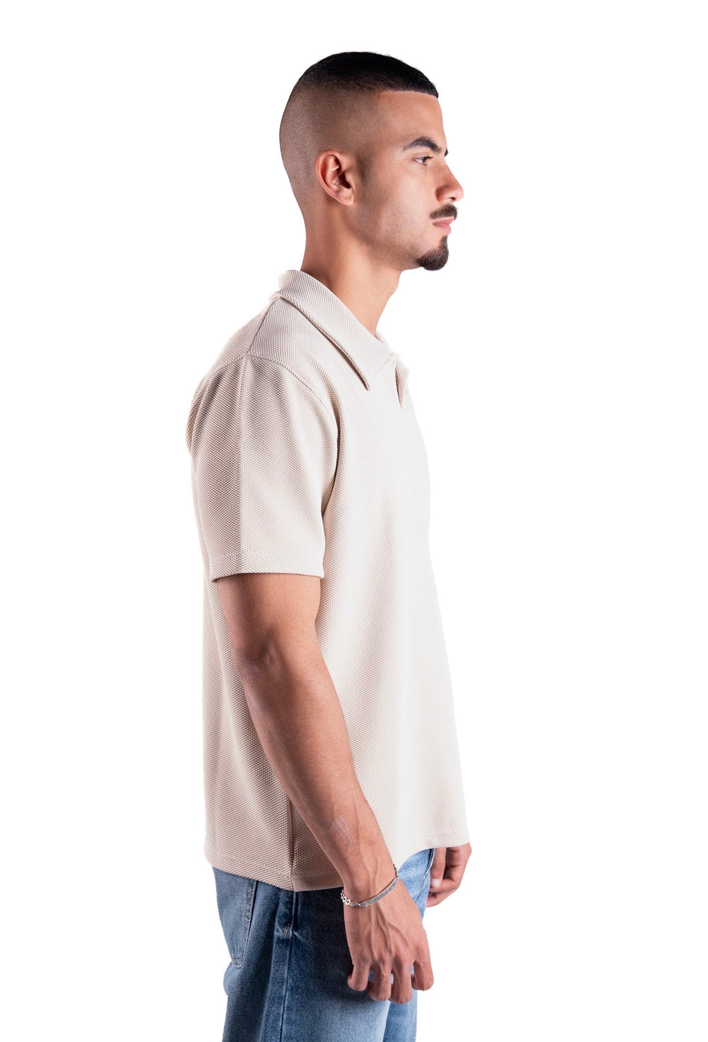 Creamy Essential Textured Polo