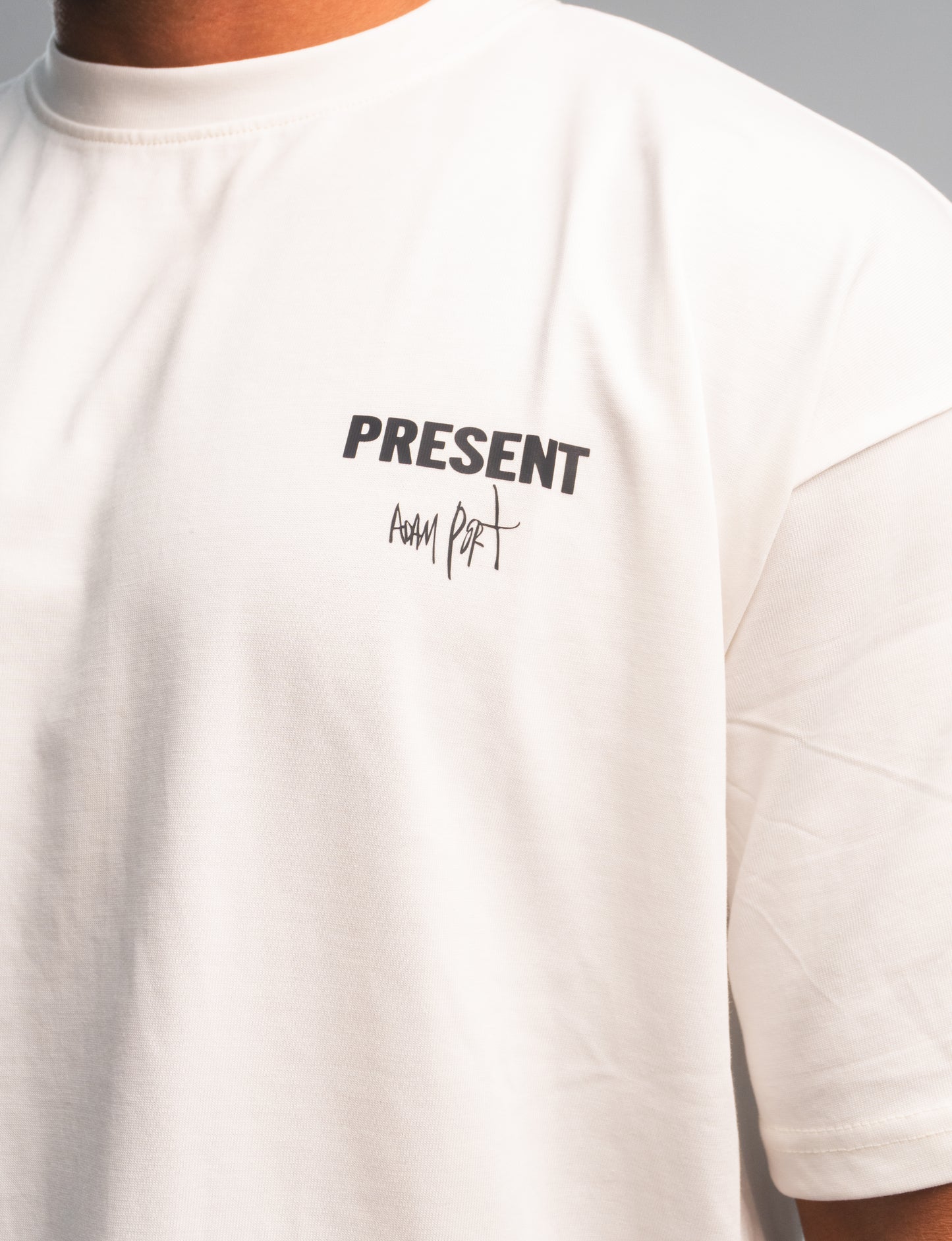 KM or me t-shirt white signed shirt by Adam port