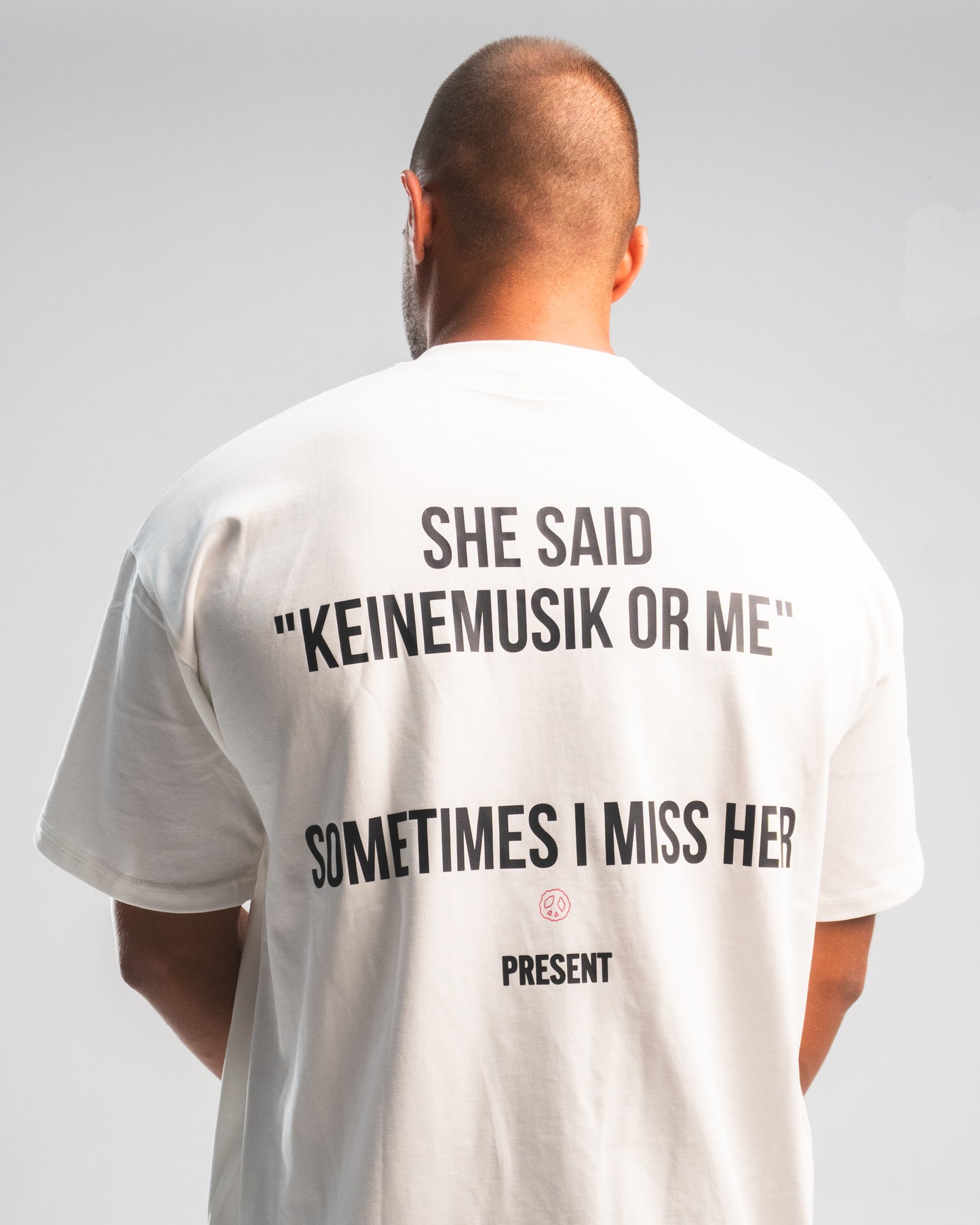 KM or me t-shirt white signed shirt by Adam port