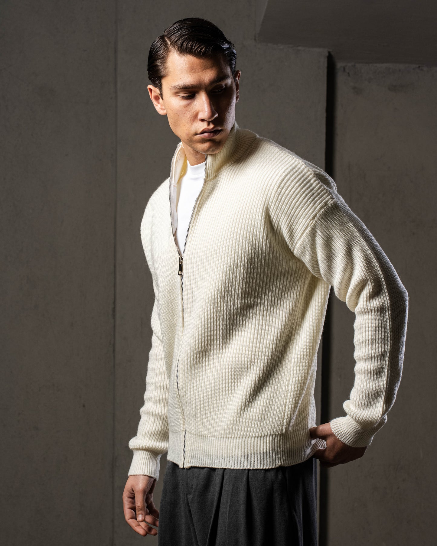 Off white Knitted Jacket