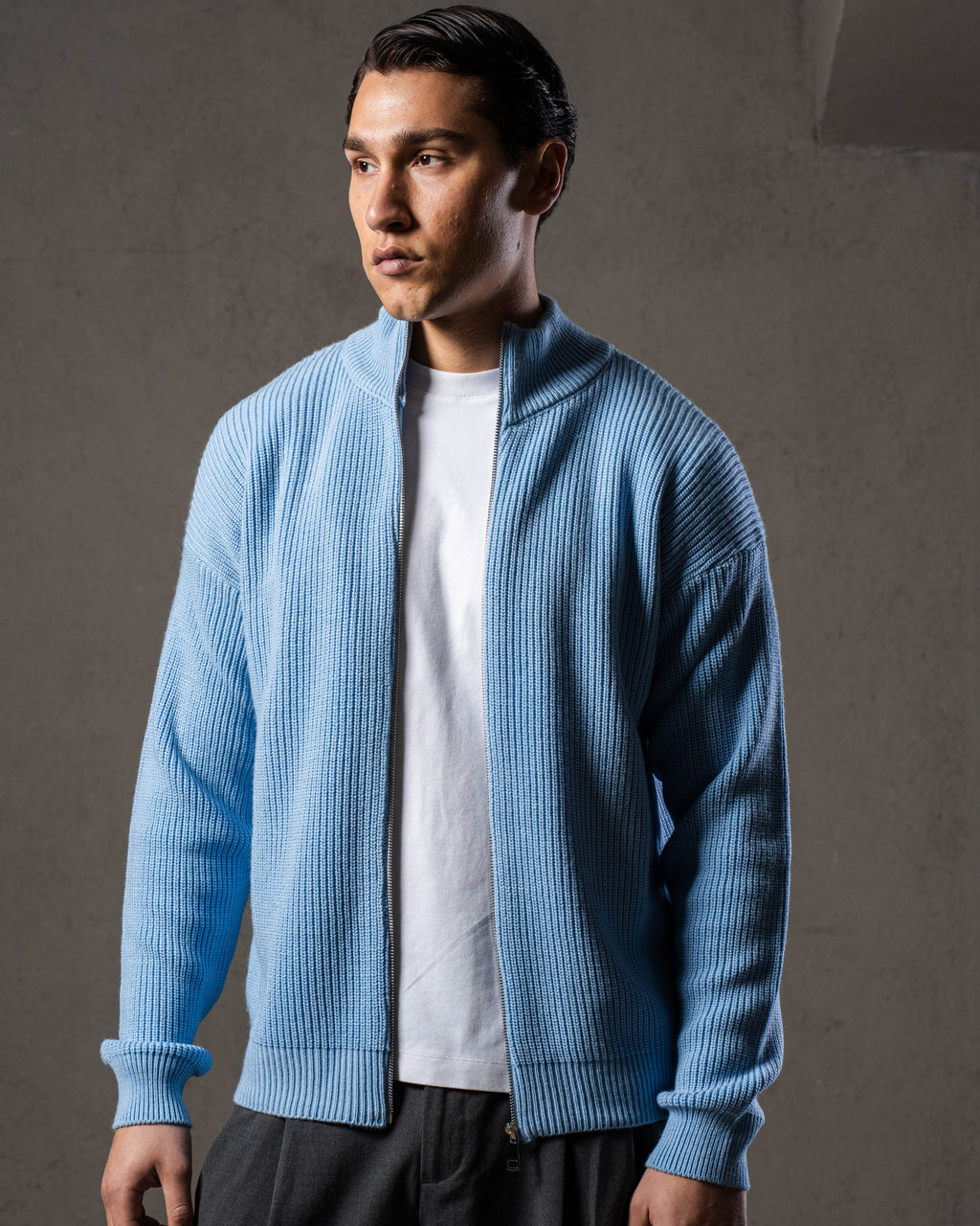 Baby Blue Knitted Jacket