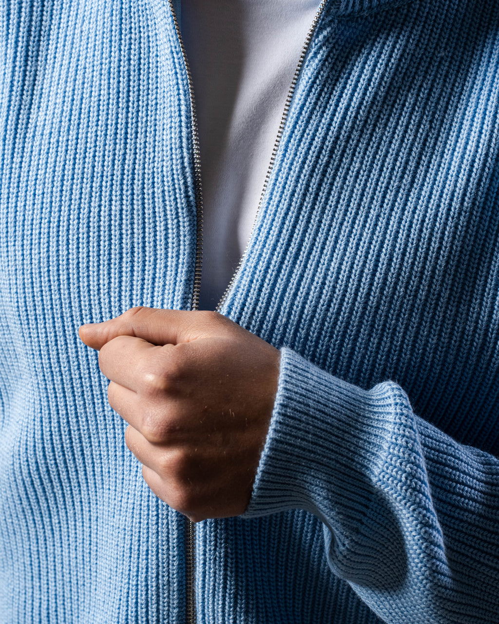 Baby Blue Knitted Jacket