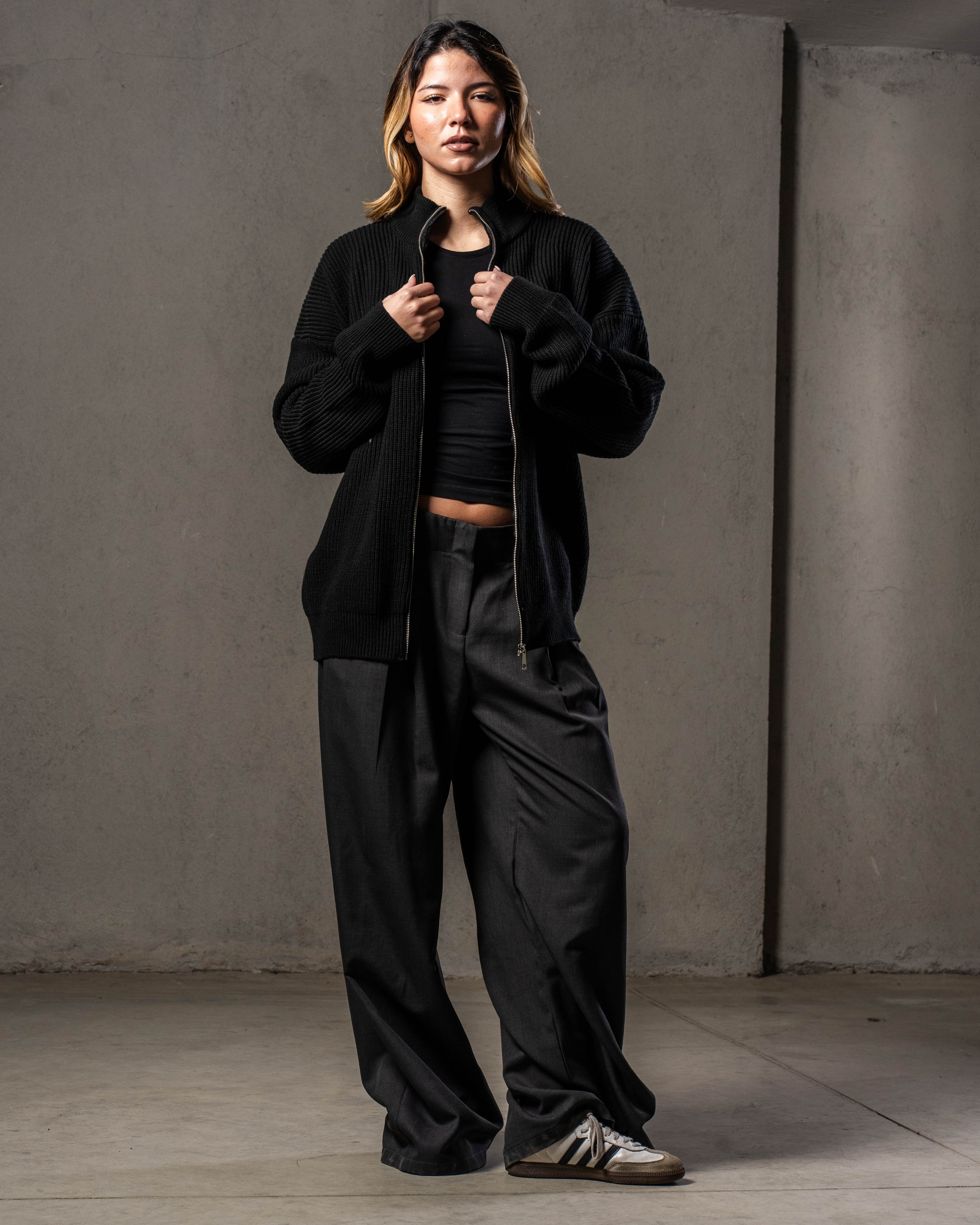 Black Knitted Jacket