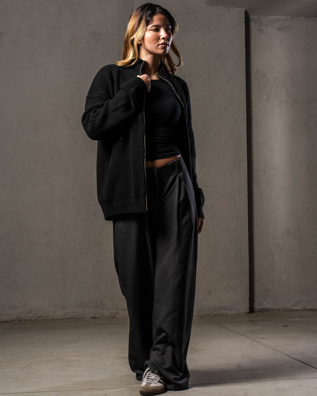 Black Knitted Jacket