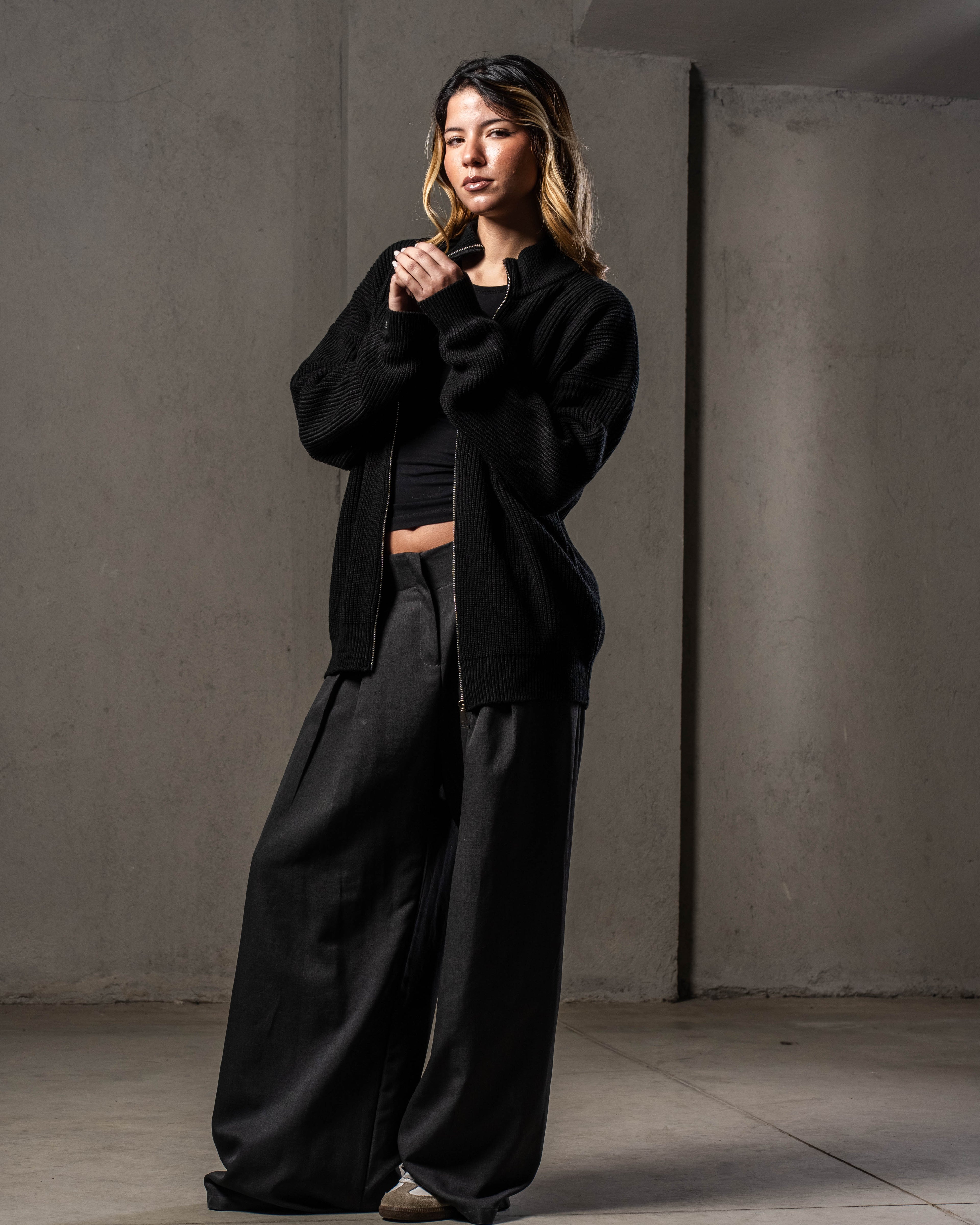 Black Knitted Jacket