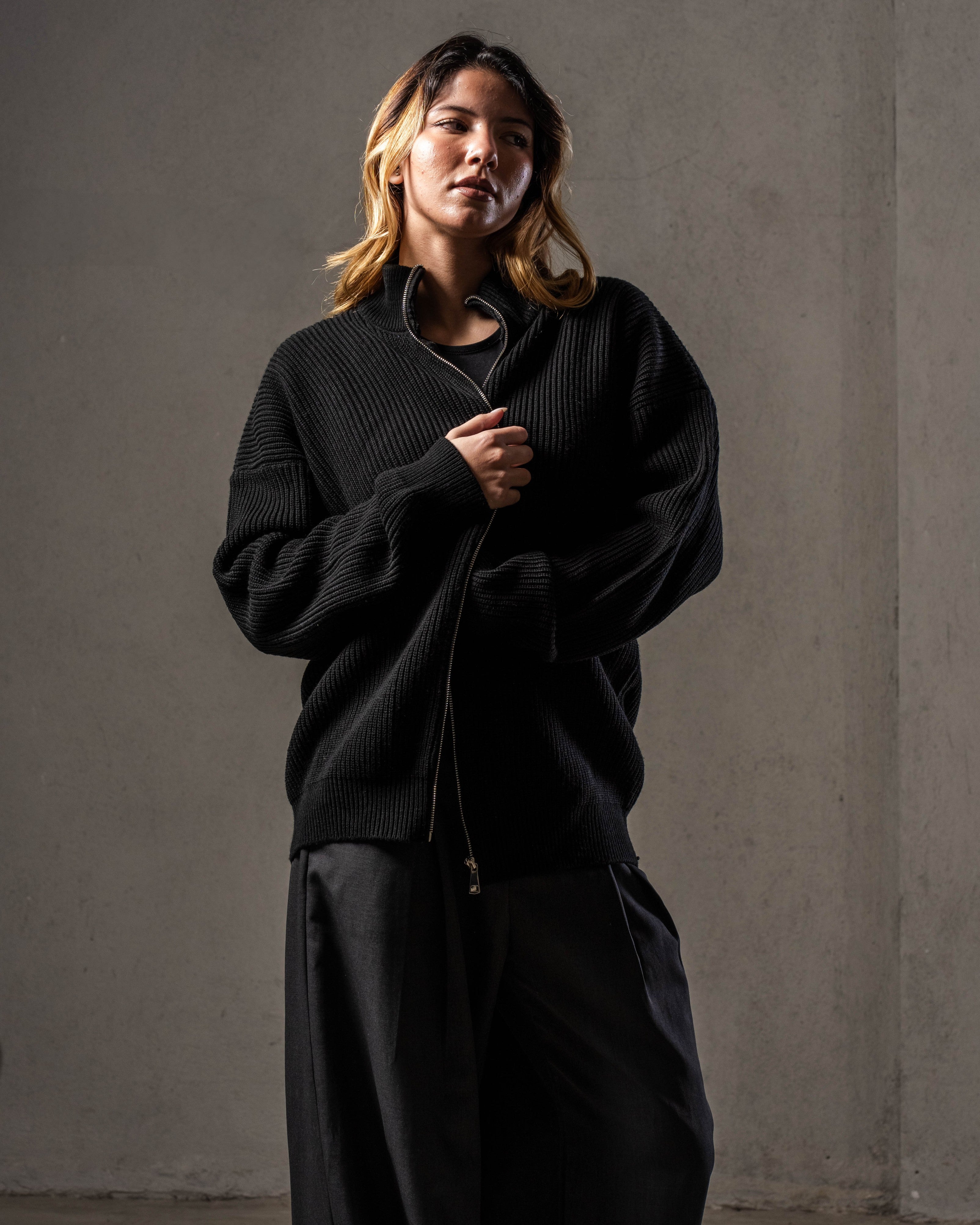 Black Knitted Jacket