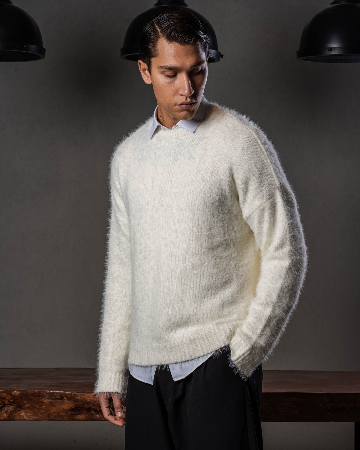 White Mohair Sweater
