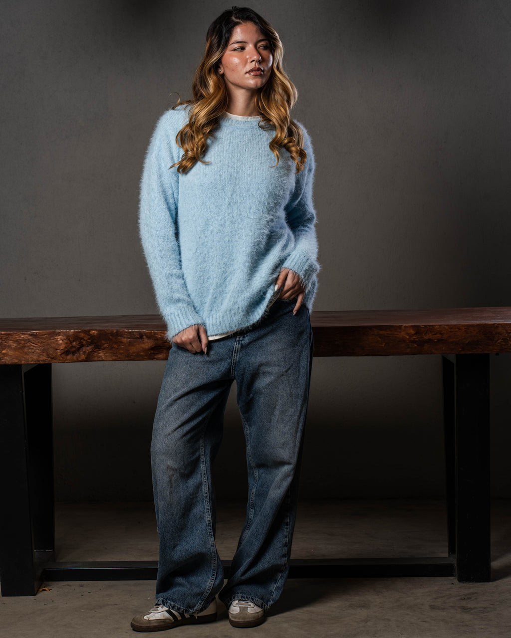 Baby Blue Mohair Sweater