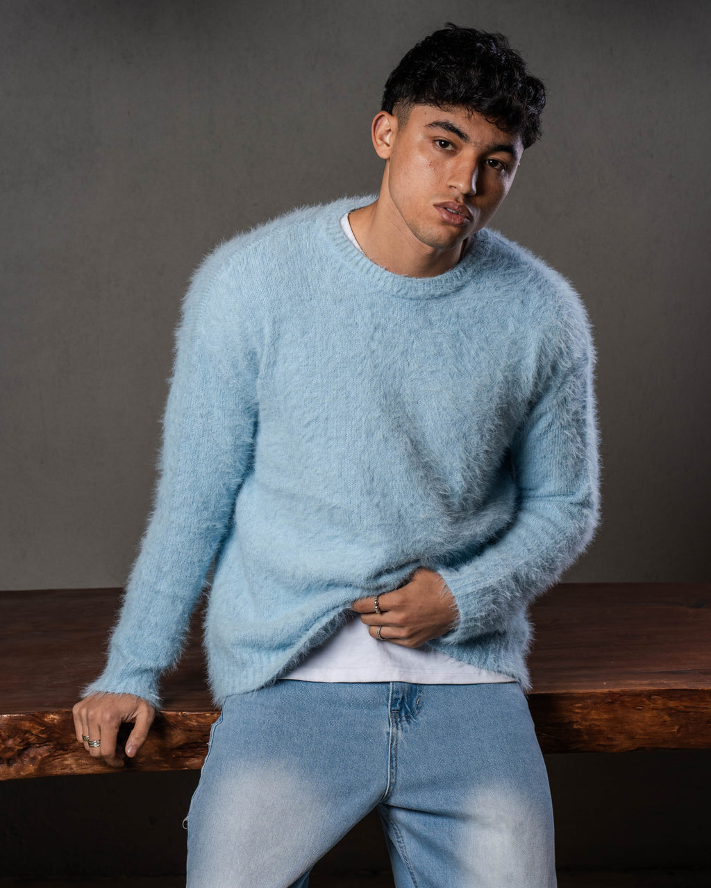 Baby Blue Mohair Sweater
