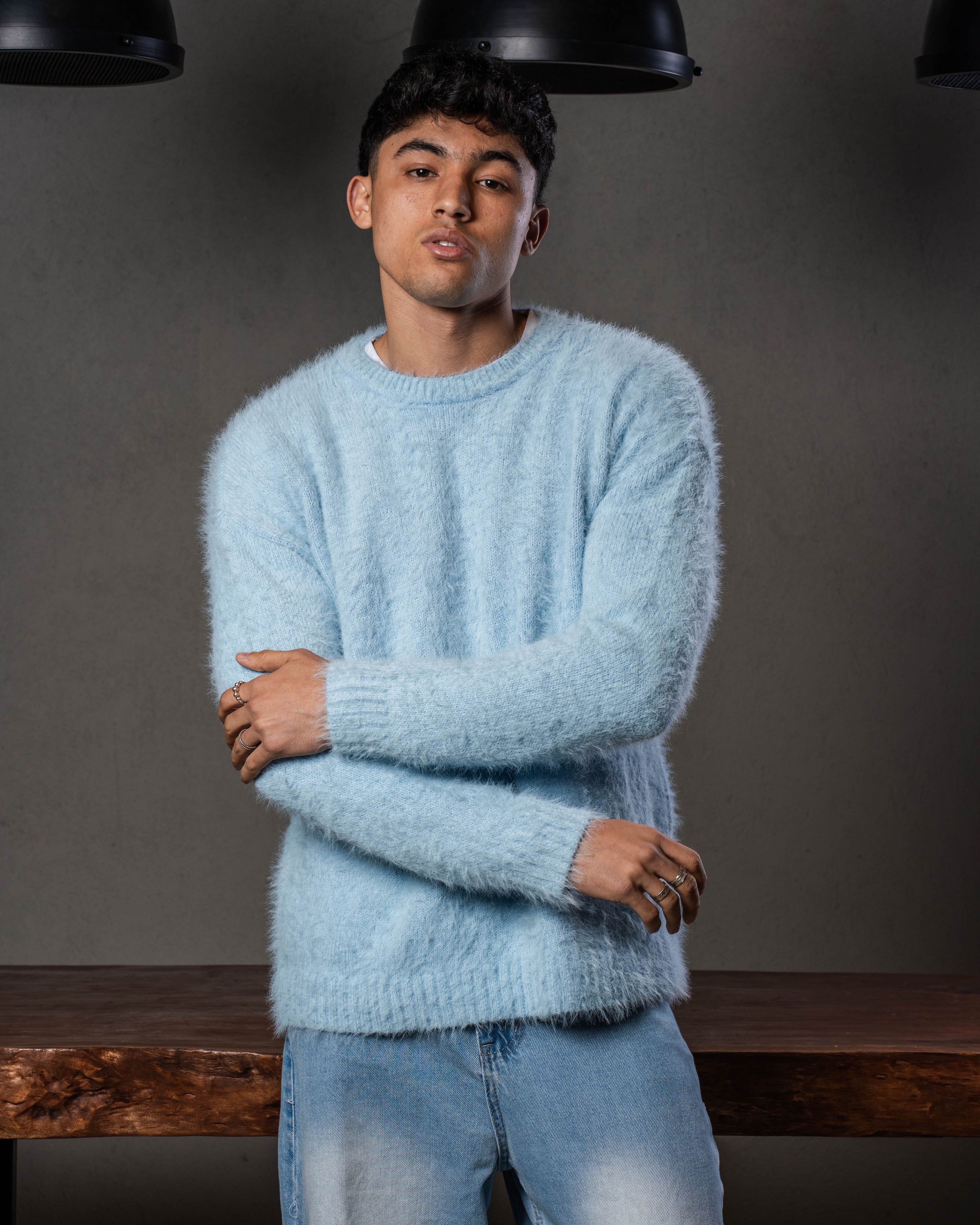 Baby Blue Mohair Sweater