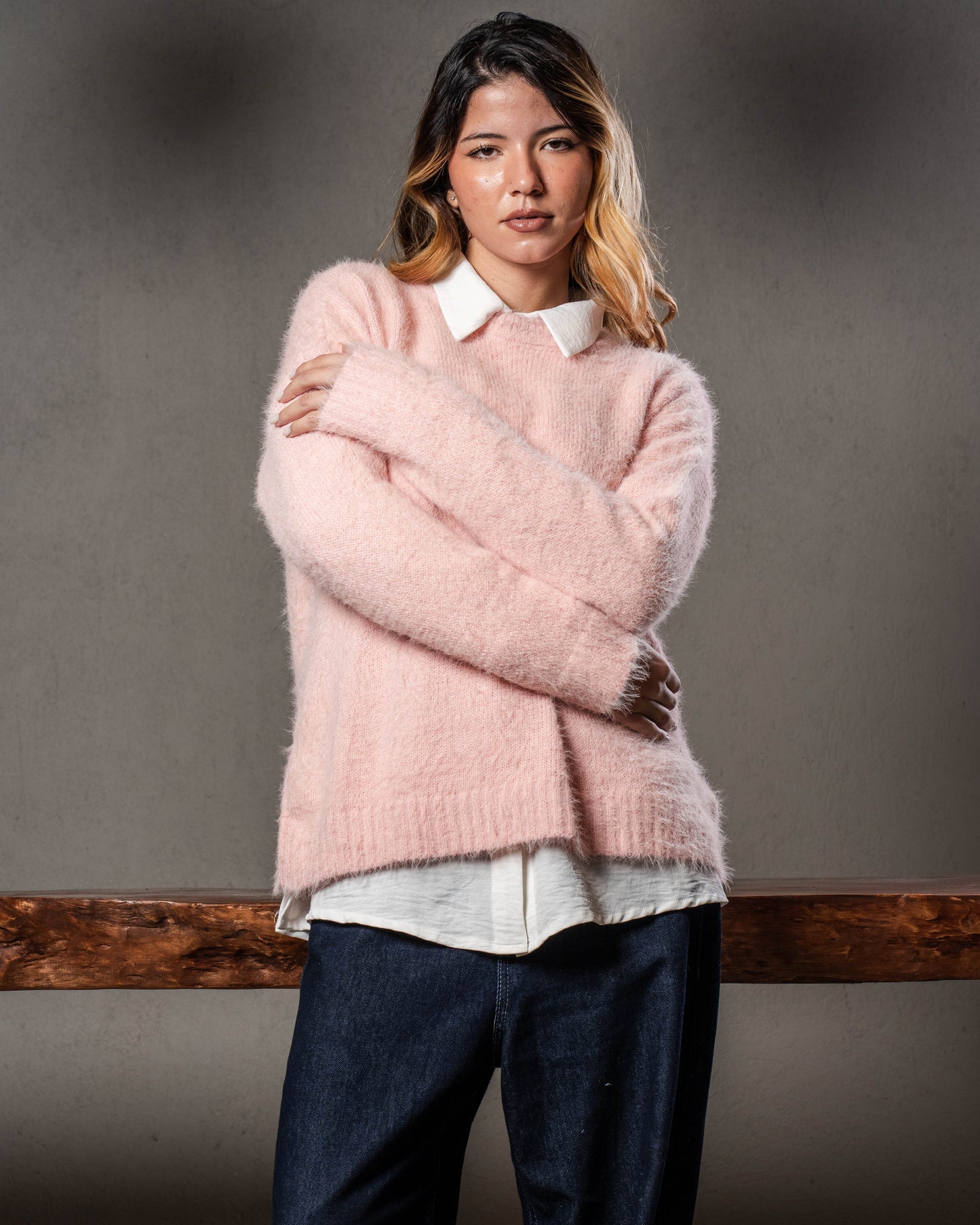 Pink Mohair Sweater