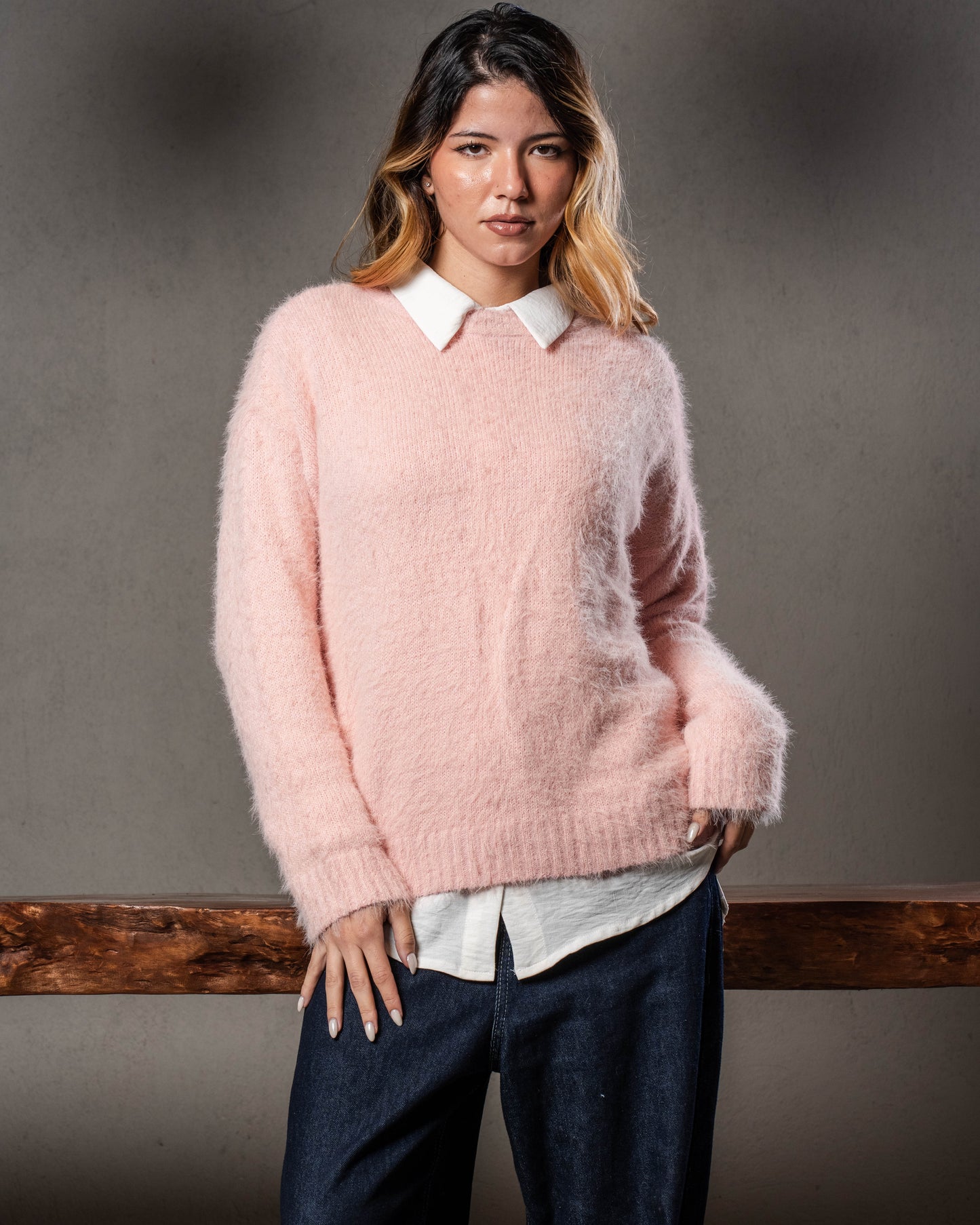 Pink Mohair Sweater