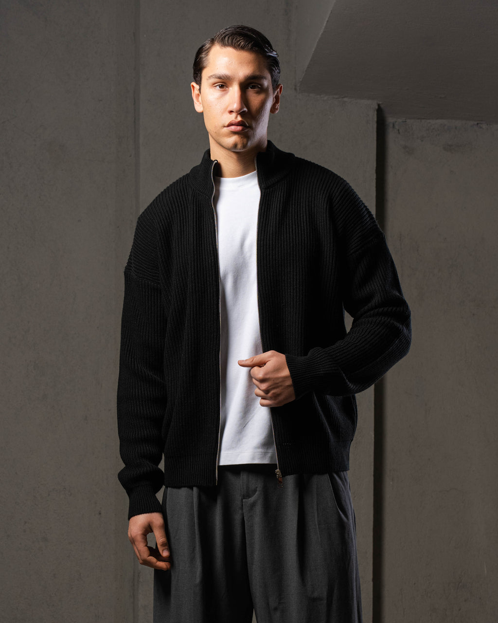 Black Knitted Jacket