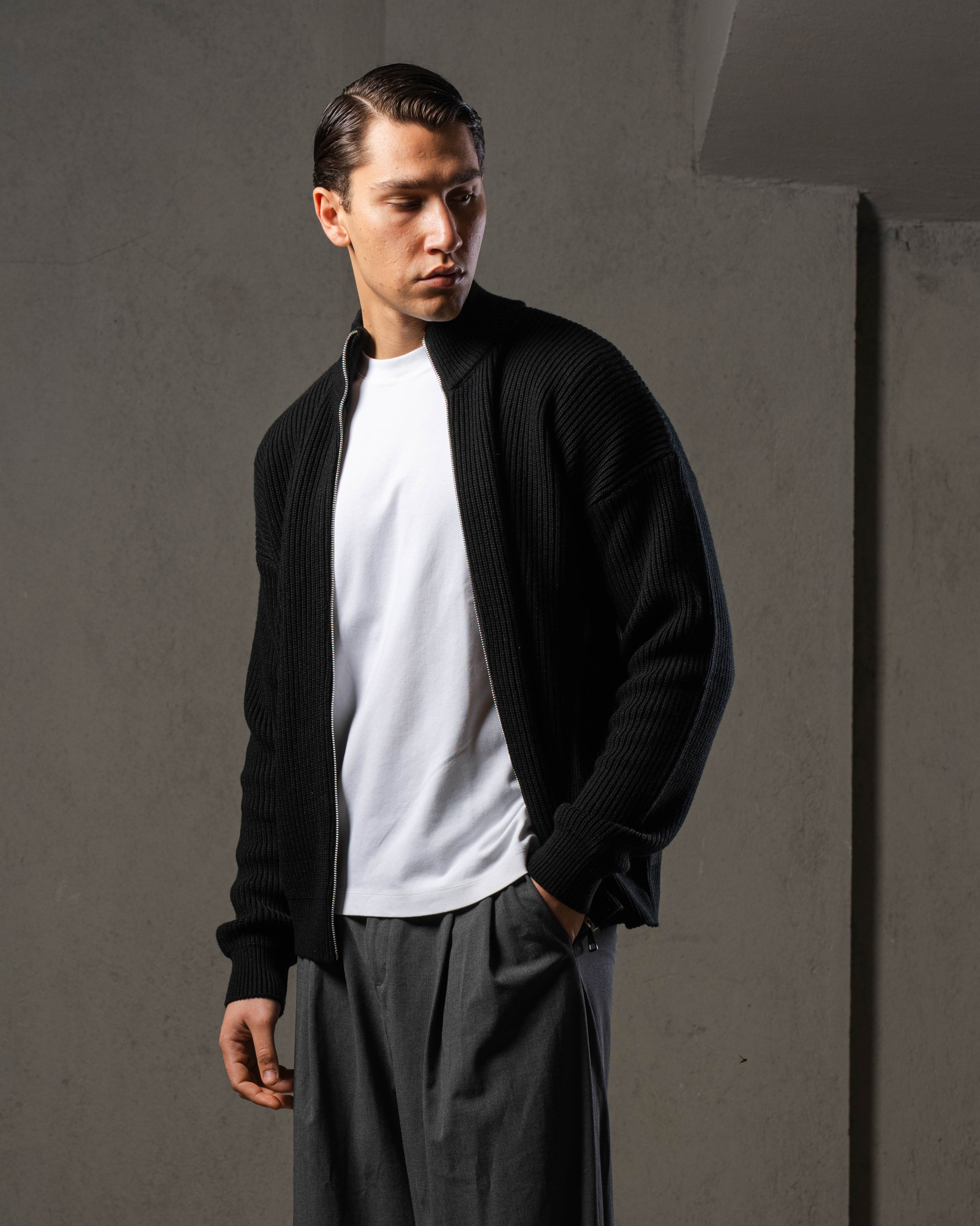 Black Knitted Jacket