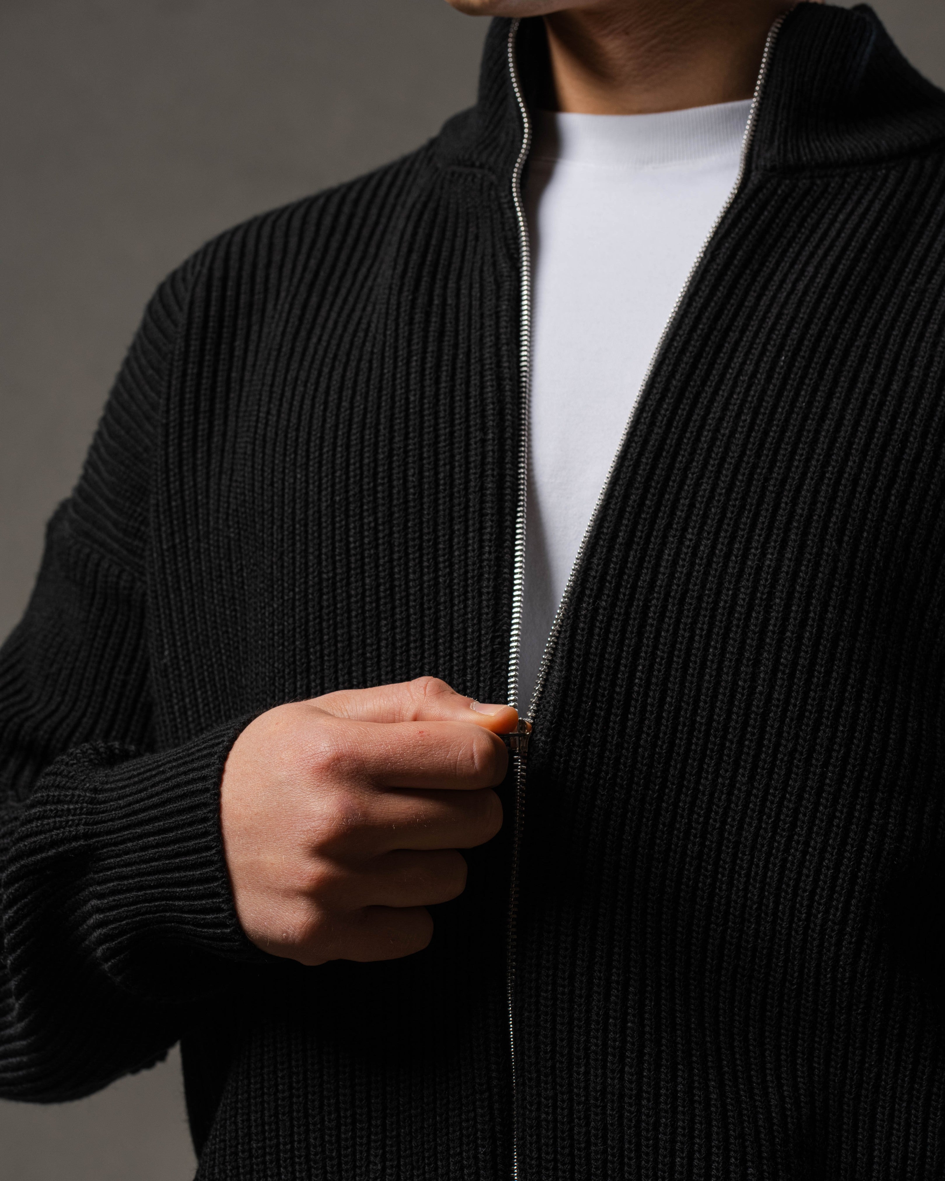 Black Knitted Jacket