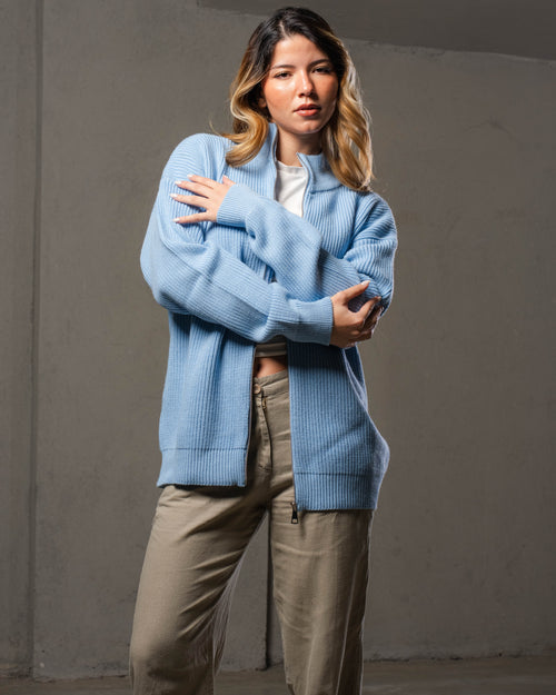 Baby Blue Knitted Jacket