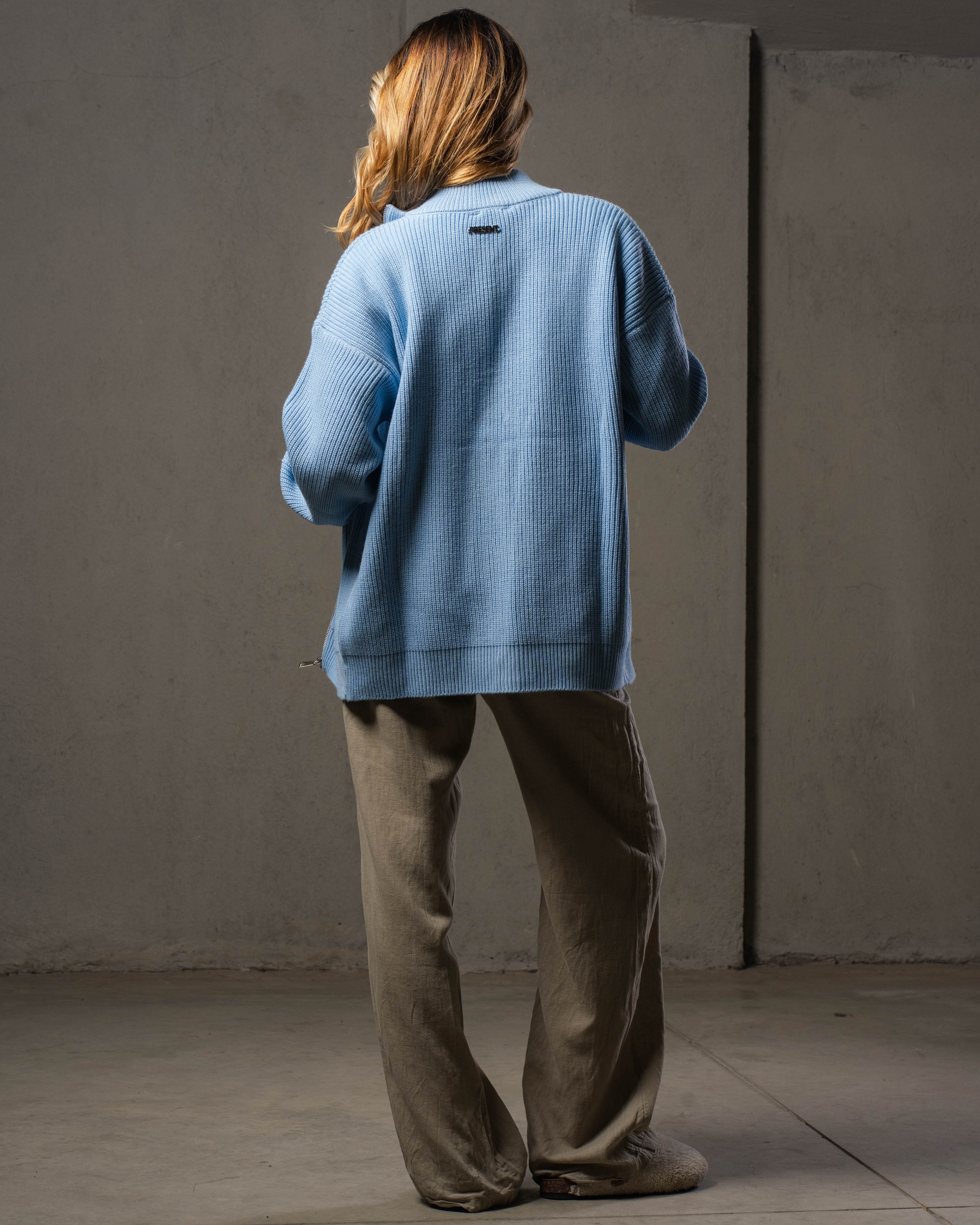 Baby Blue Knitted Jacket